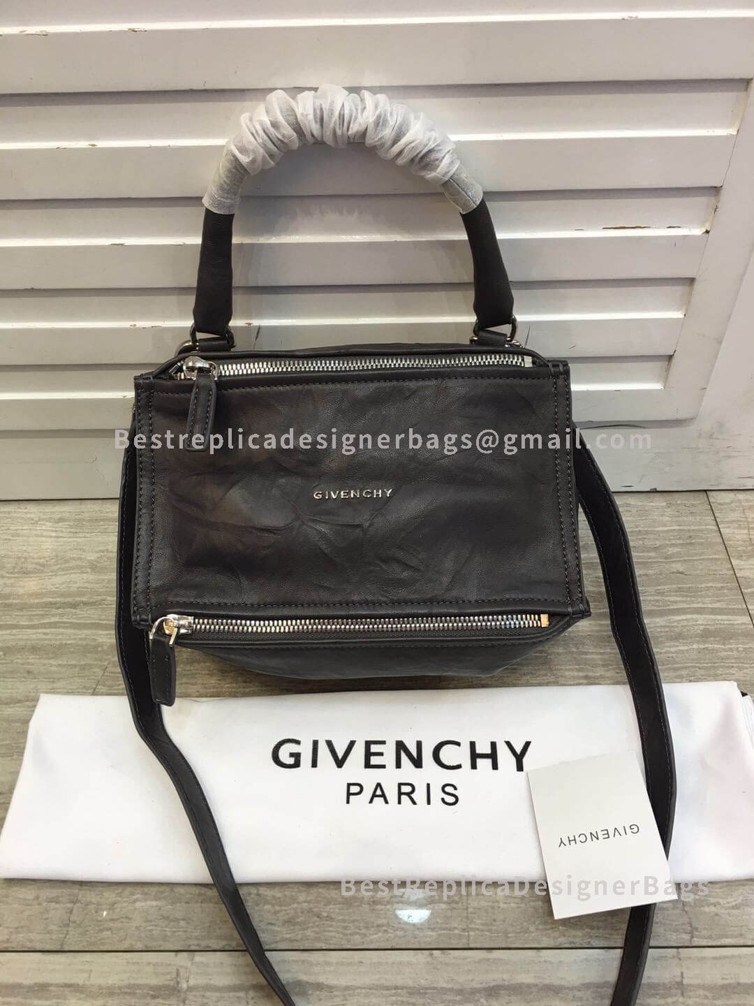 Givenchy Mini Pandora Bag In Aged Leather Coffee SHW 1-28588L